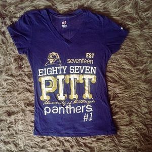 Pittsburgh Panthers Football Vneck Tee